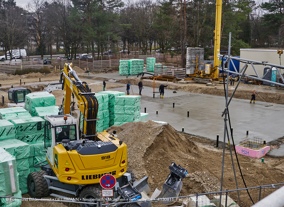 24.02.2023 -  Baustelle Haus für Kinder in Neupelach Quiddestraße 3